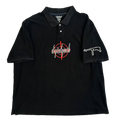 “second life” black crosshair polo