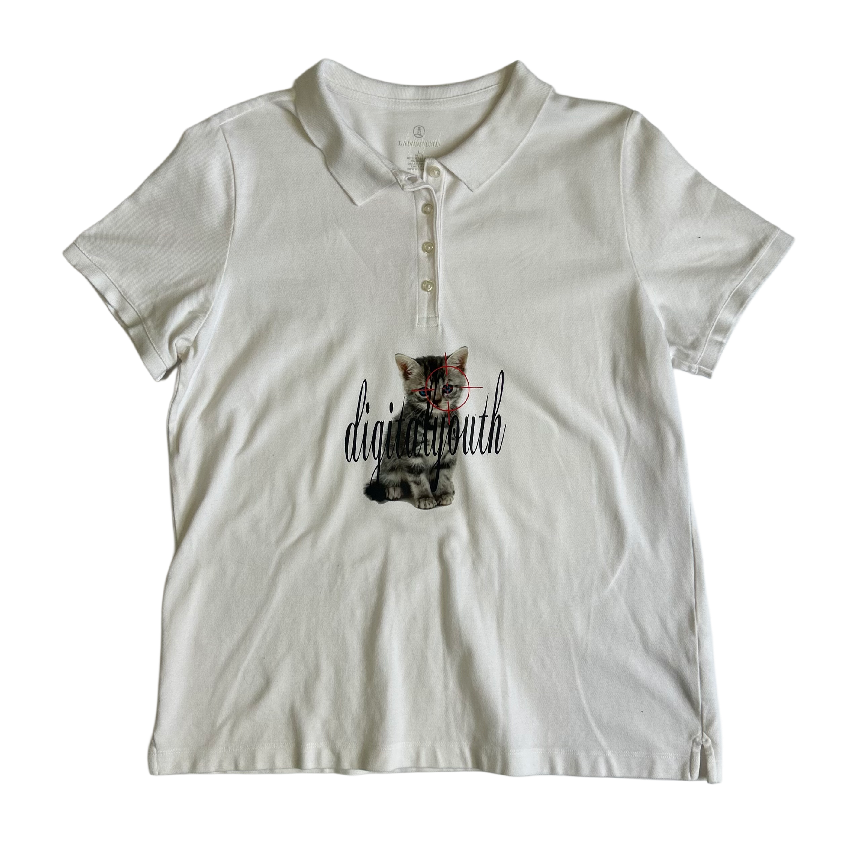 “second life” white cat polo
