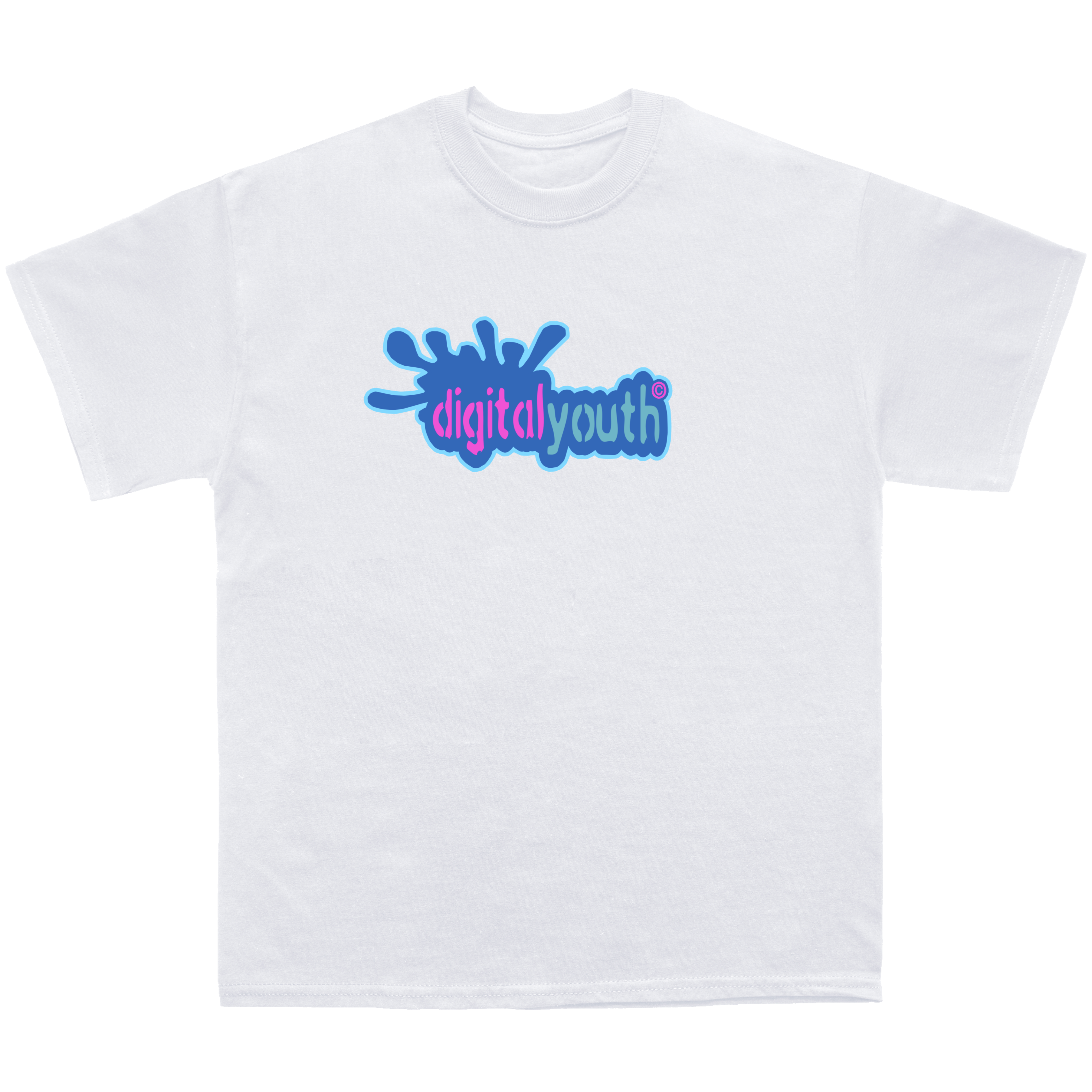 digitalyouth blue splat shirt